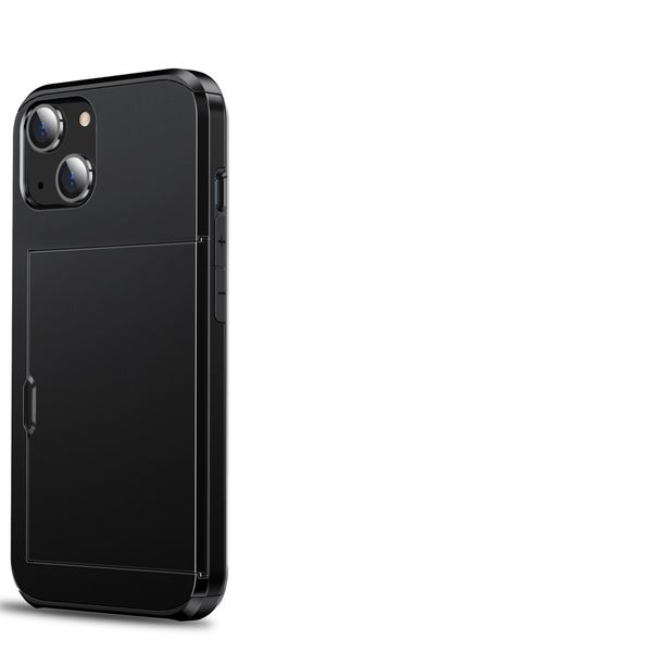 TUFF-LUV Rugged Card Phone Case for the iPhone 14 Plus - Black