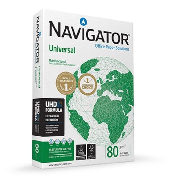 Navigator Universal A4 Paper 80gsm White - Single Ream (500 Sheets)