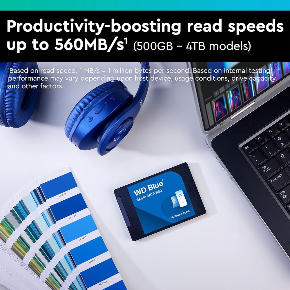 Western Digital 1TB WD Blue SA510 SSD, SATA III 6Gb/s, 2.5