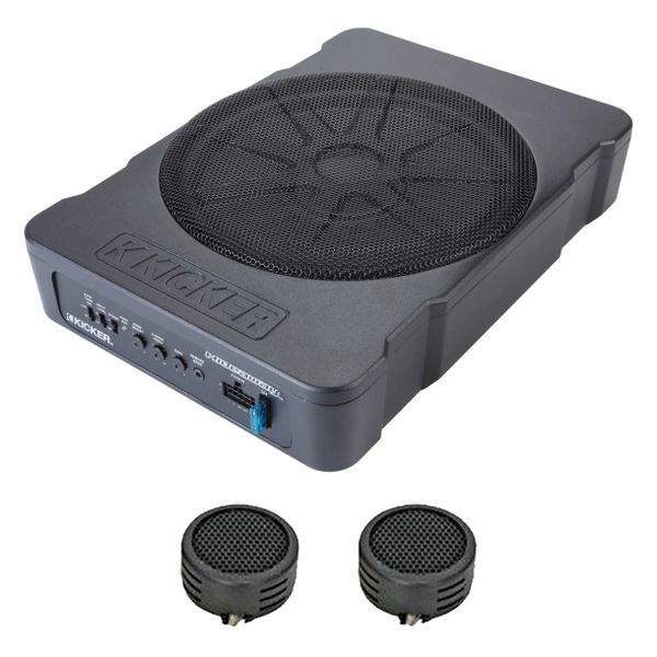 Kicker Hideaway 51HS10 - 360 Watts 2Compact 10" Subwoofer &amp; Evo Tweeters