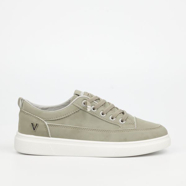 Via Beach Lipton 1 Khaki Women Faux Leather Sneaker