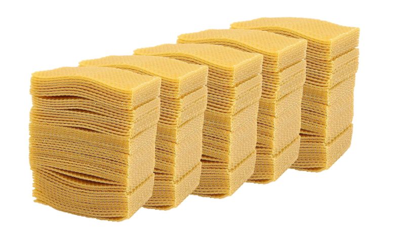 BeeGlow - 500 Beeswax Foundation Sheets - 20cm X 40cm