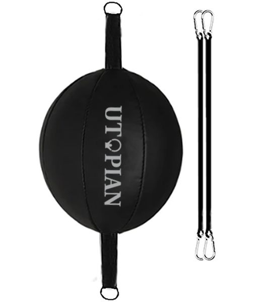 Utopian Double End Bag Leather - Black