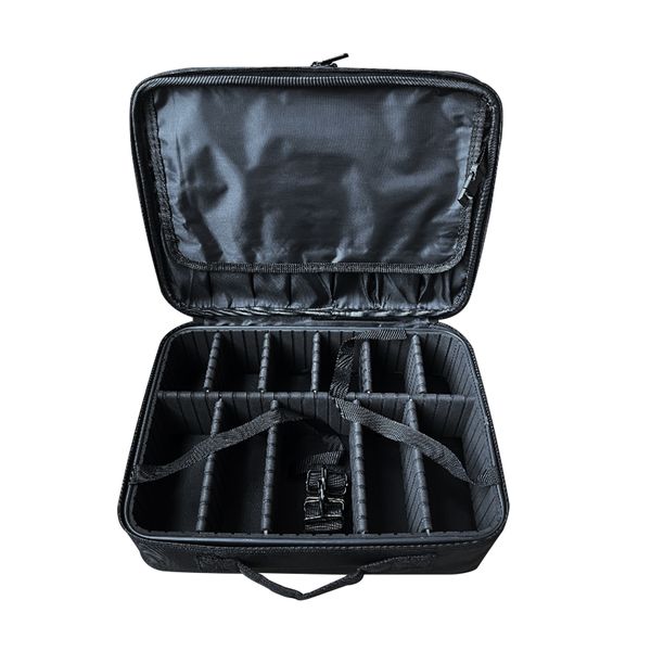 Ins Style Large Makeup Pouch Black Oxford Fabric