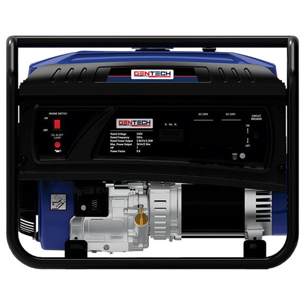 Gentech 3kVA Recoil Start Petrol Generator (GP2800PRS) - Blue
