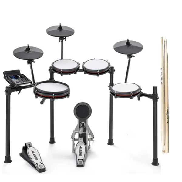 Alesis Nitro Max Mesh Electronic Drum Set With Free Imix Drumsticks