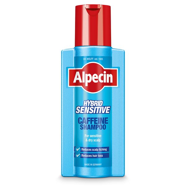 Alpecin Hybrid Caffeine Shampoo 250ml, for sensitive and dry itchy scalp.
