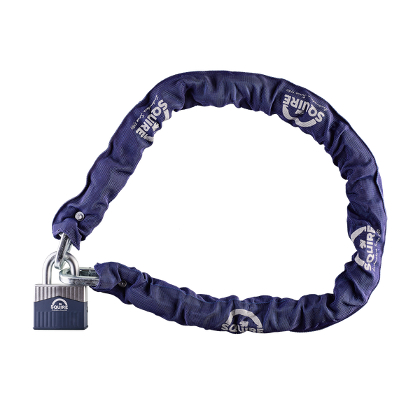 High Security 65mm Lock With Hardened Chain Squire