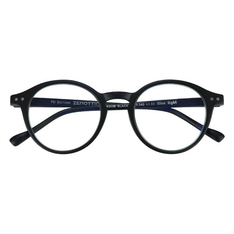 Matt Black Retro Blue Light Blocking Glasses | Shop Today. Get it ...