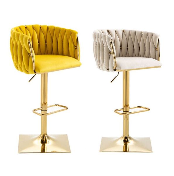 Modern Swivel Bar Stools Set of 2