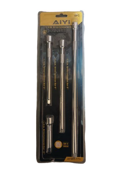 AiYi 1/4" Drive Extension Bar Set - 4 Piece