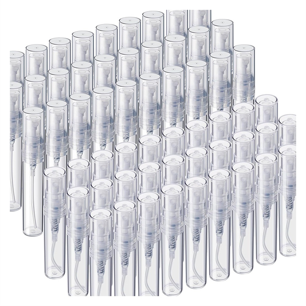 60 Pcs Mini Sprays Bottle 3Ml 5Ml Mini Clear Plastic Sprays Bottle