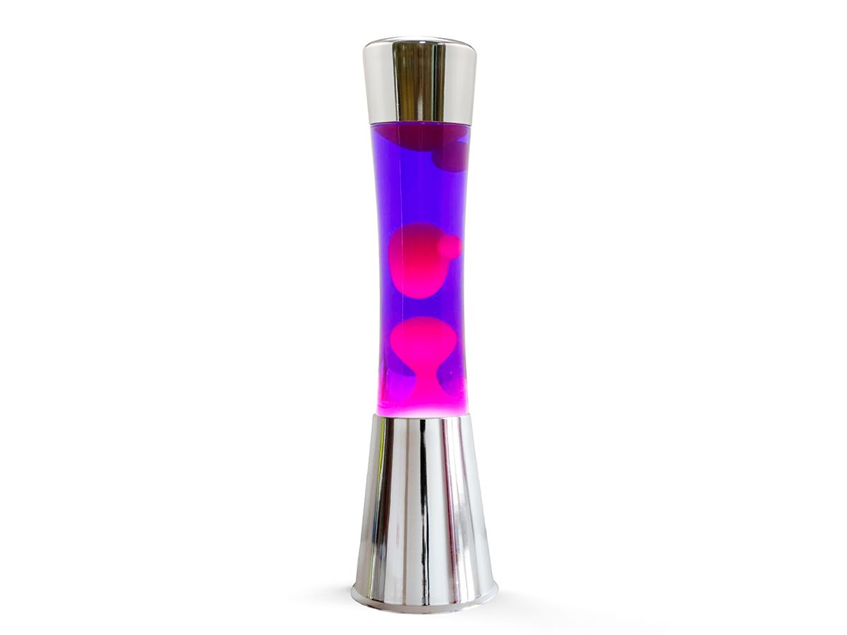 Lava Lamp - Silver Base Violet Liquid / Pink Lava | Buy Online in South ...