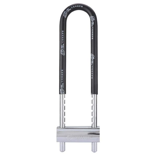 Tool Adjustable Steel Anti Theft U-Shaped Bicycle Wheel Lock (42cm)