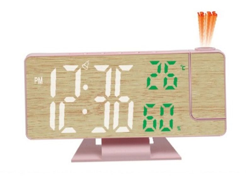 LED Bamboo Digital Clock