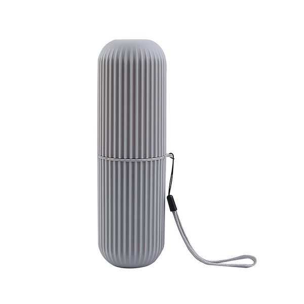 Portable Toothbrush Case Holder for Traveling - Dark Grey