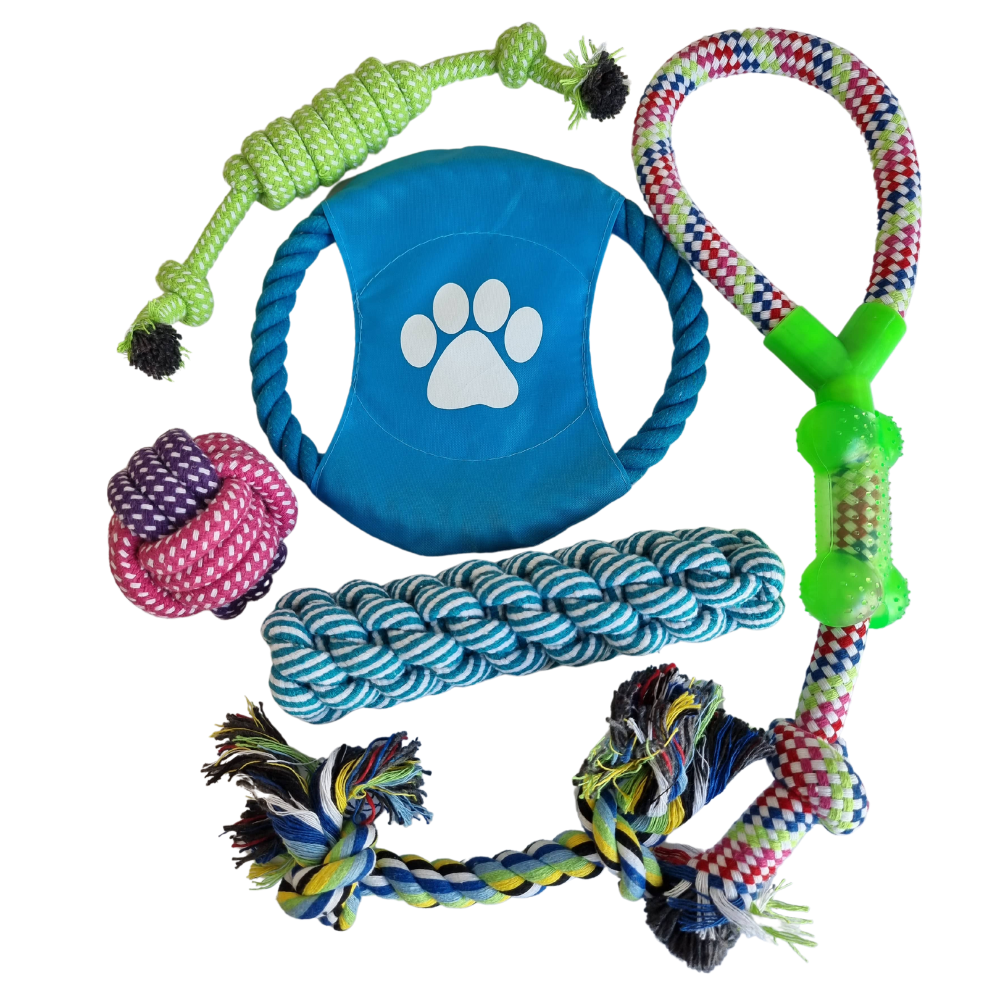 Pack Of 6 Rope & Tug Toys For Dogs Shop Today. Get it Tomorrow!