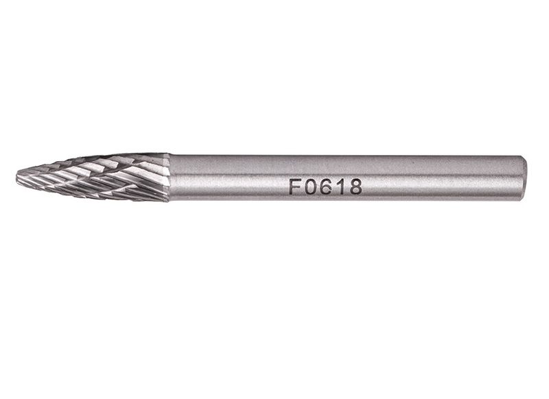 Tork Craft - Rotary Burr Tungsten 6x18x6mm Round Point - 3 Pack