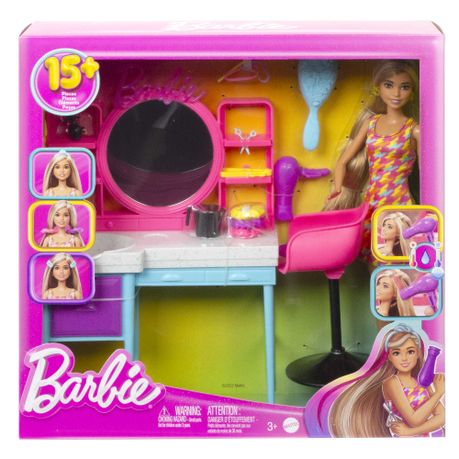 Barbie Doll and Bedroom Playset, Barbie Furniture with 20+