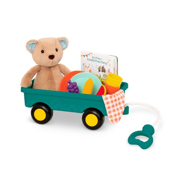 B. Toys Teddy Bear, Board Book &amp; Picnic Set - Cara-Mellow Bear