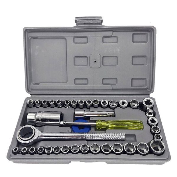 40Pcs Wrench Sockets Set For Automobile And Motorcycle Tools