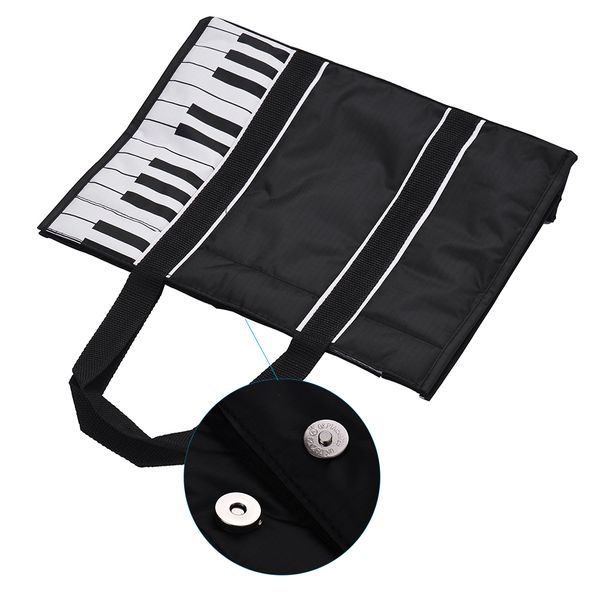 Waterproof Music Tote Bag, Piano Key