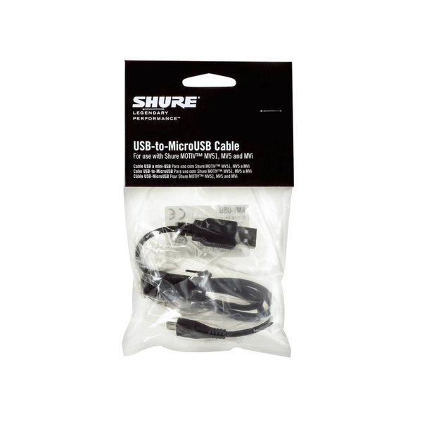 Shure AMV-USB 1m USB-to-MicroUSB Cable