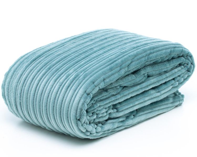 George &amp; Mason - Ribbed Flannel Throw