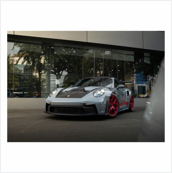 Porsche With Red Rims - A1 Poster