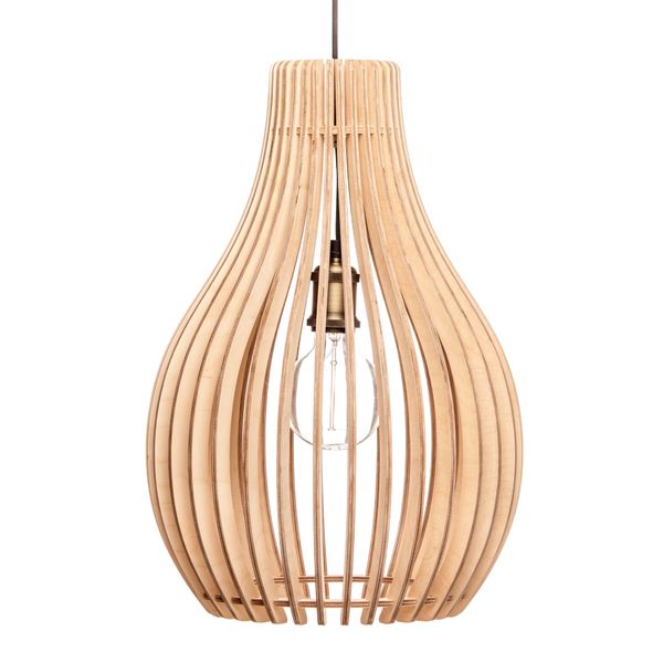 Killer Deals Modern Luxury Scandanavian Birch Wooden Pendant Lamp Shade - Zoe