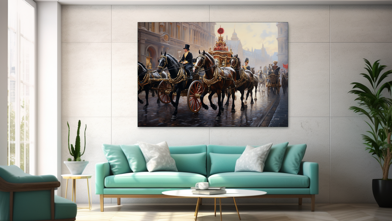 Canvas Wall Art - Royal Carriage Procession - JT0033