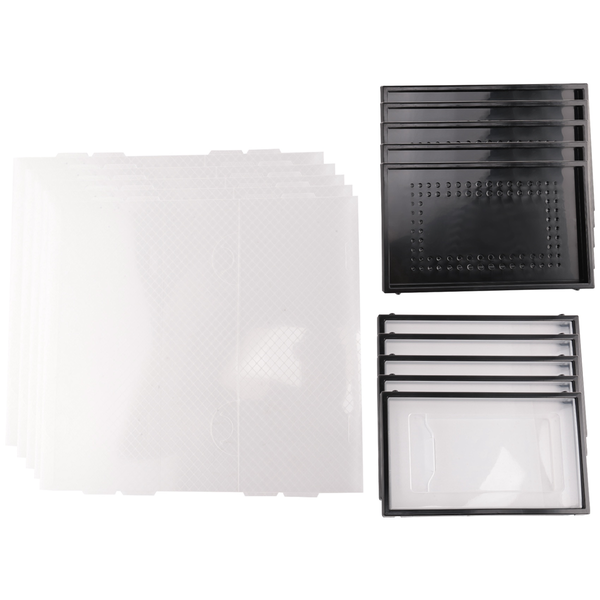 Transparent Shoe Box Storage Box Drawer-Type Plastic Shoe Rack Black