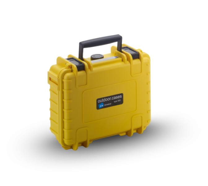 B&amp;W Intl. Case Type 500 with Foam Insert (Yellow)