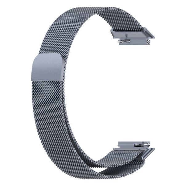 Milanese Watch Strap Compatible with Huawei Band 7 - Grey