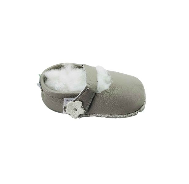 Pitta-Patta Soft Genuine Leather Shoes for Girls - Grey - Size 3