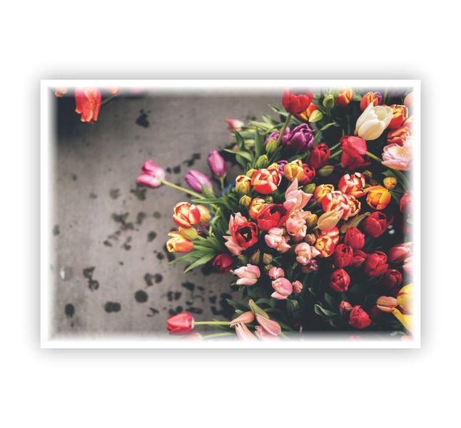 Floral A4 Glass Cutting Board 2