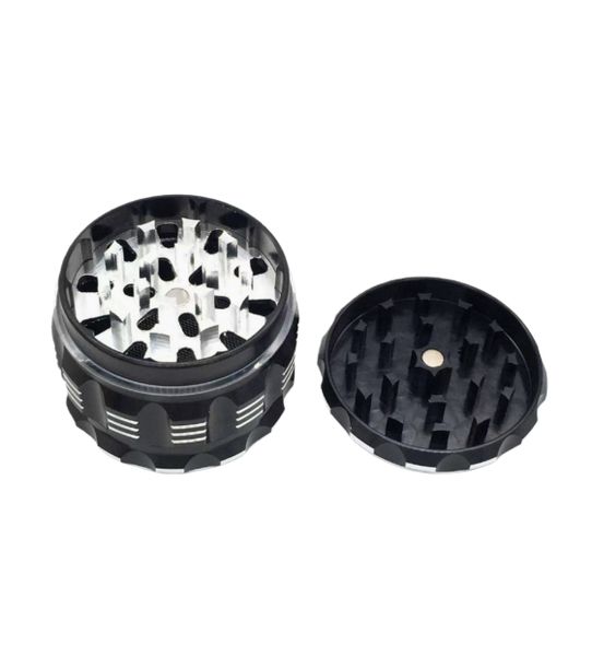 Aluminium Alloy Grinder With Pollen Compartment And Scraper, Diameter 63 mm