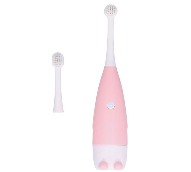 Battery Operated Vibration Kids Toothbrush With Two Detachable Brushes