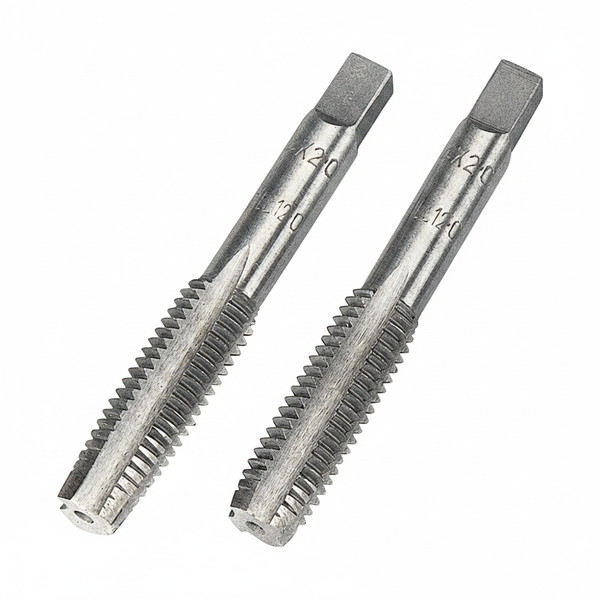 Carbon Steel Tap Set for Metalworking - M6 x 1.0 - Set of 2