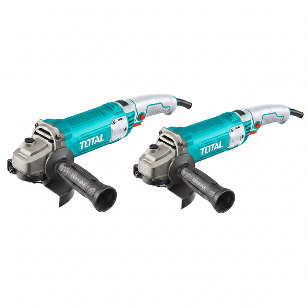 Total 115mm Angle Grinder 960W 220-240V for Metalworking &amp; DIY - 2 Pack