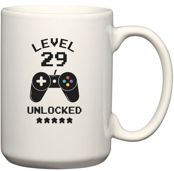 Level 29 Unlocked 29th Birthday Gamer Gaming Gift Pillow Scatter Cushion