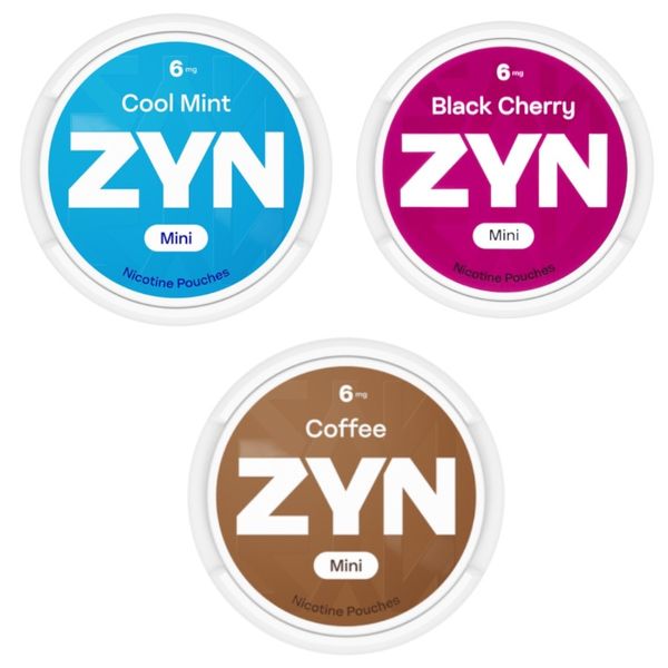 Zyn Mini Nicotine Pouches - 6mg (Strong) - Mixed Combo - 3 Pack
