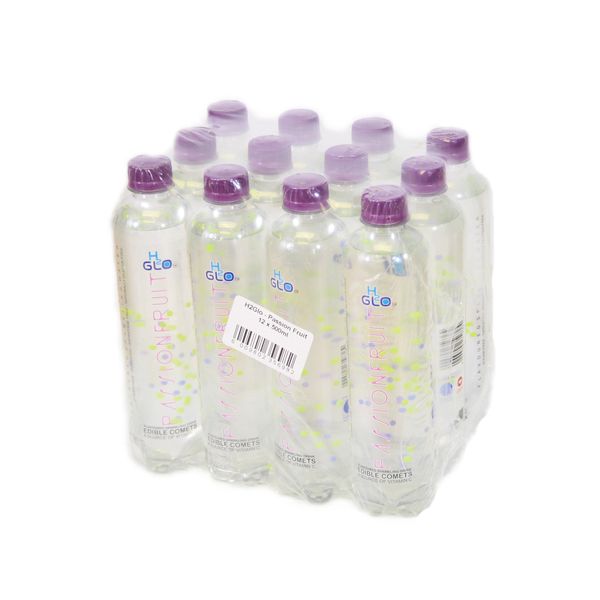 H2glo Sugar Free Sparkling Vitamin Water- Passionfruit 12x500ml