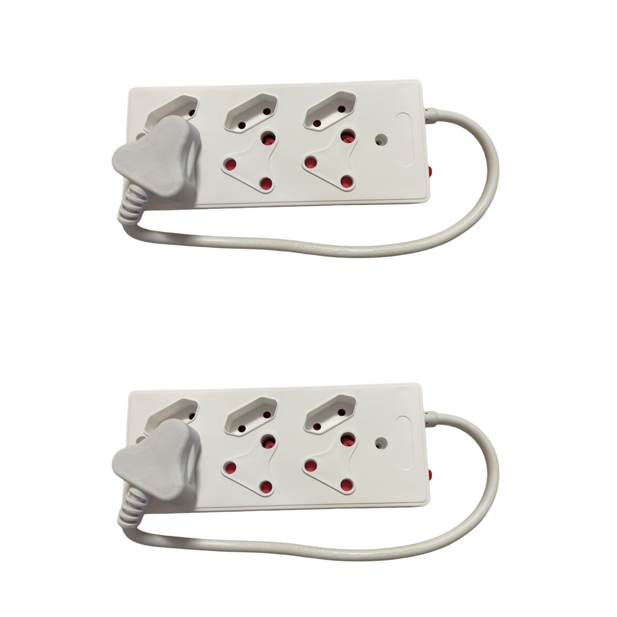 2 x 6Ways Multiple Socket-Outlets With Cord Extension Set Safety ...