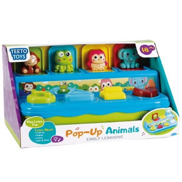 Pop-Up Animal Surprise Toy - Educational Toys for Baby &amp; Toddlers - Sensory