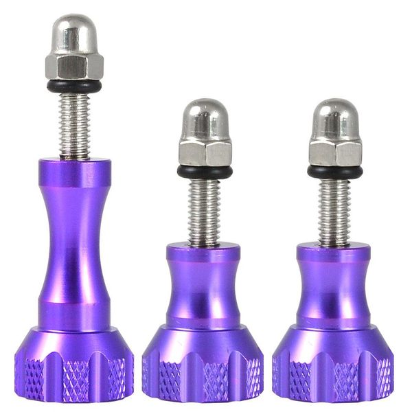 Aluminium Screws for GoPro - Purple - 3pcs