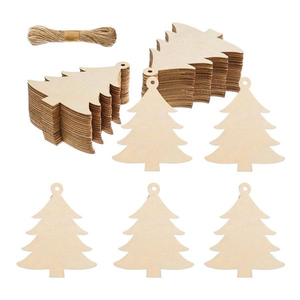 20-Piece DIY Christmas Tree Hanging Craft Set - Brown