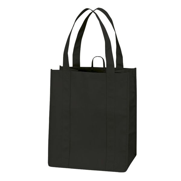 Eco Friendly Foldable, Washable &amp; Reusable Shopper Bag - Black - 10 Pack