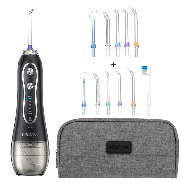 H2O Rechargeable Water Flosser - Value Pack Bundle