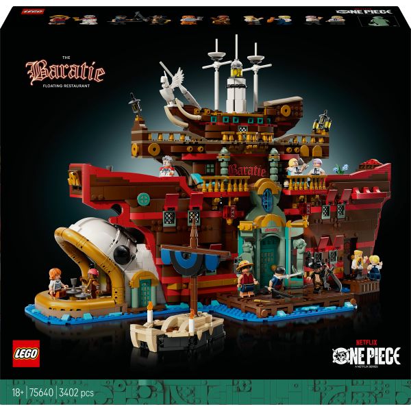 LEGO® ONE PIECE The Baratie Floating Restaurant, Anime Gift Model Kit 75640